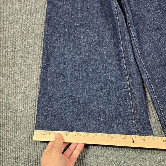 Levis XL Culotte Jeans Womens 27 Dark Wash Wide Leg Cropped 100% Cotton NEW - Picture 14 of 16